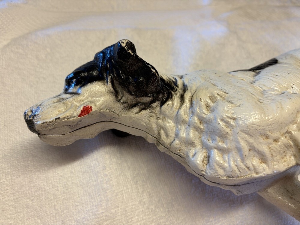 Vtg English Setter Pointer Cast Iron Doorstop