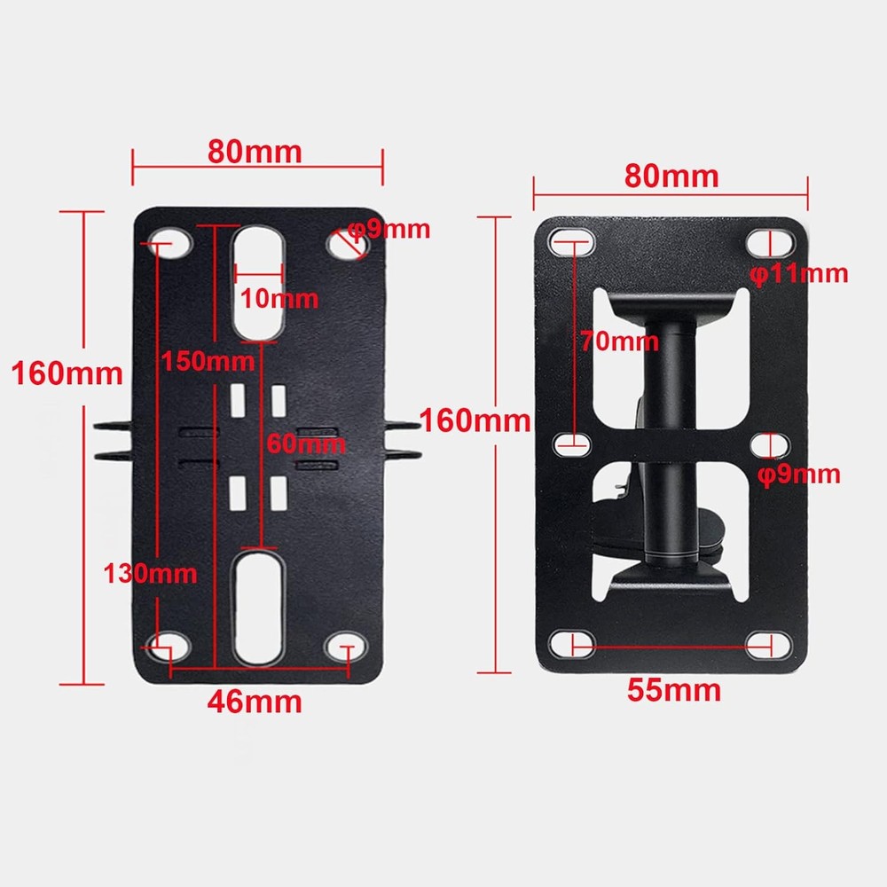 Speaker Wall Mount, Mount Bracket Design for Large Black