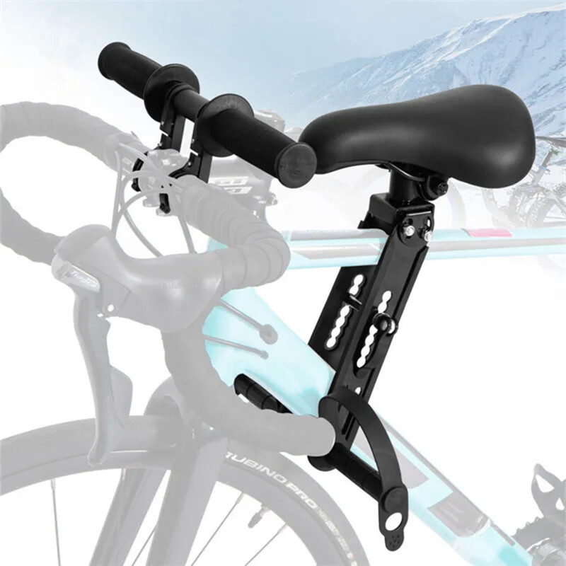 Bicycle Universal Adjustable Seat Child Saddle Front Frame Handlebar