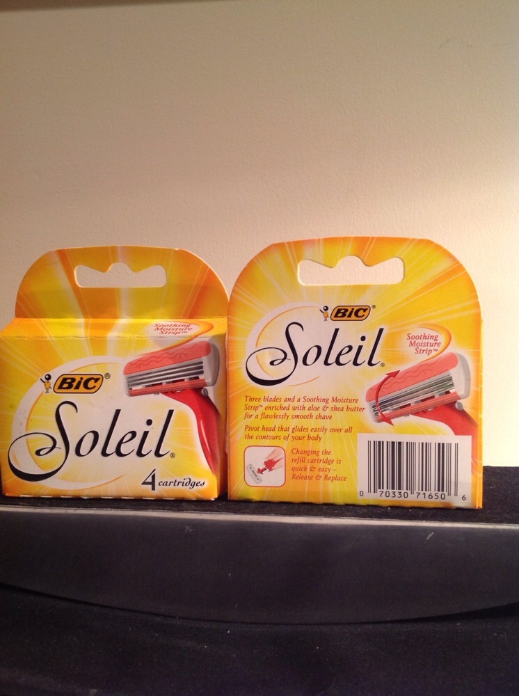 BIC Soleil Refills 4 Cartridges PACK OF TWO