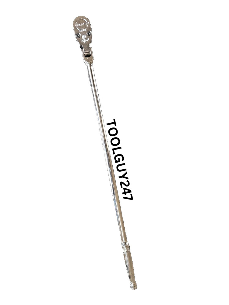SNAP ON TOOLS USA NEW 1/2" Drive Long Handle Flex-Head Ratchet Chrome SLF80A