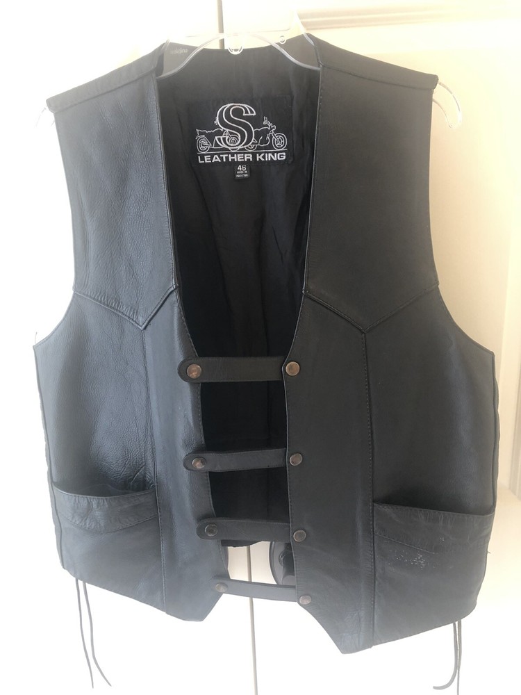 Leather Motorcyle Vest
