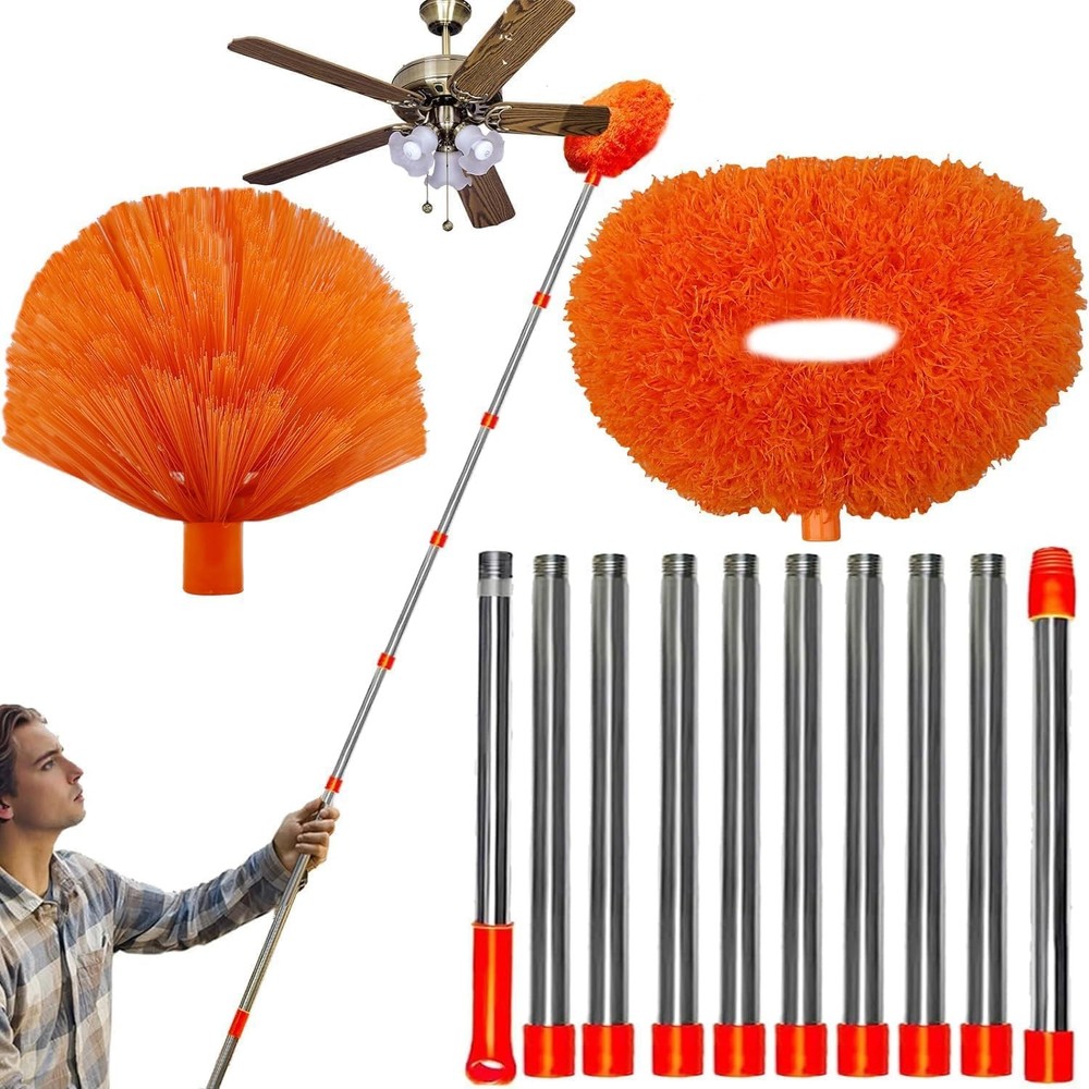 20+ Feet High Reach Dusting Kit, Cobweb Duster &  -