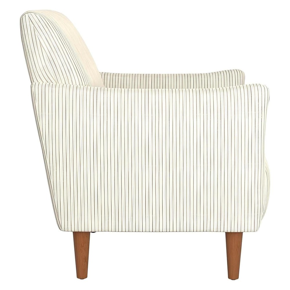 Ash stripe Upholstered Accent Chair with Arms (2-Pack)