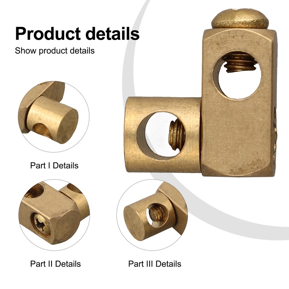 2pcs Double Joint Piece For Eccentric Drain Fitting Adjustable With 5.2mm Hole