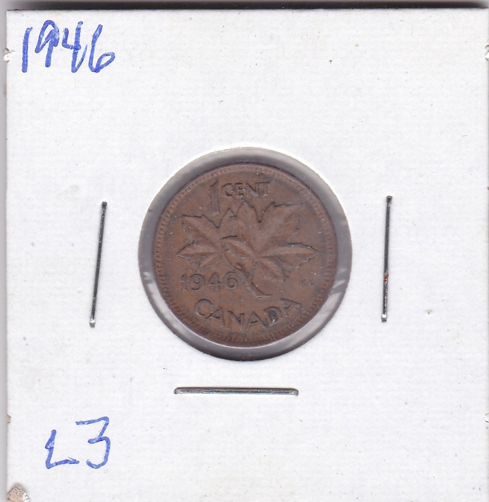 1946 Canada One Cent L3