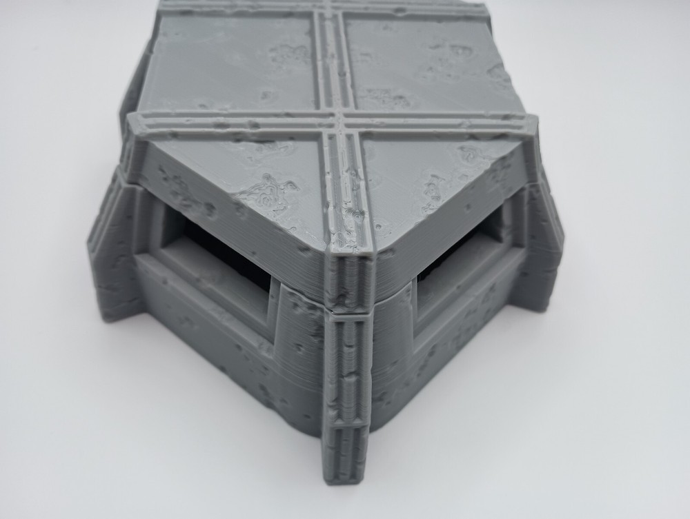 3D Printed Battlefield Concrete Bunker #2 (28mm-32mm Scale)