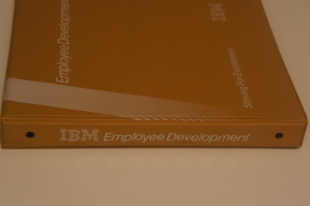 Vintage EMPTY IBM Computer 1.5" 3 Ring Binder