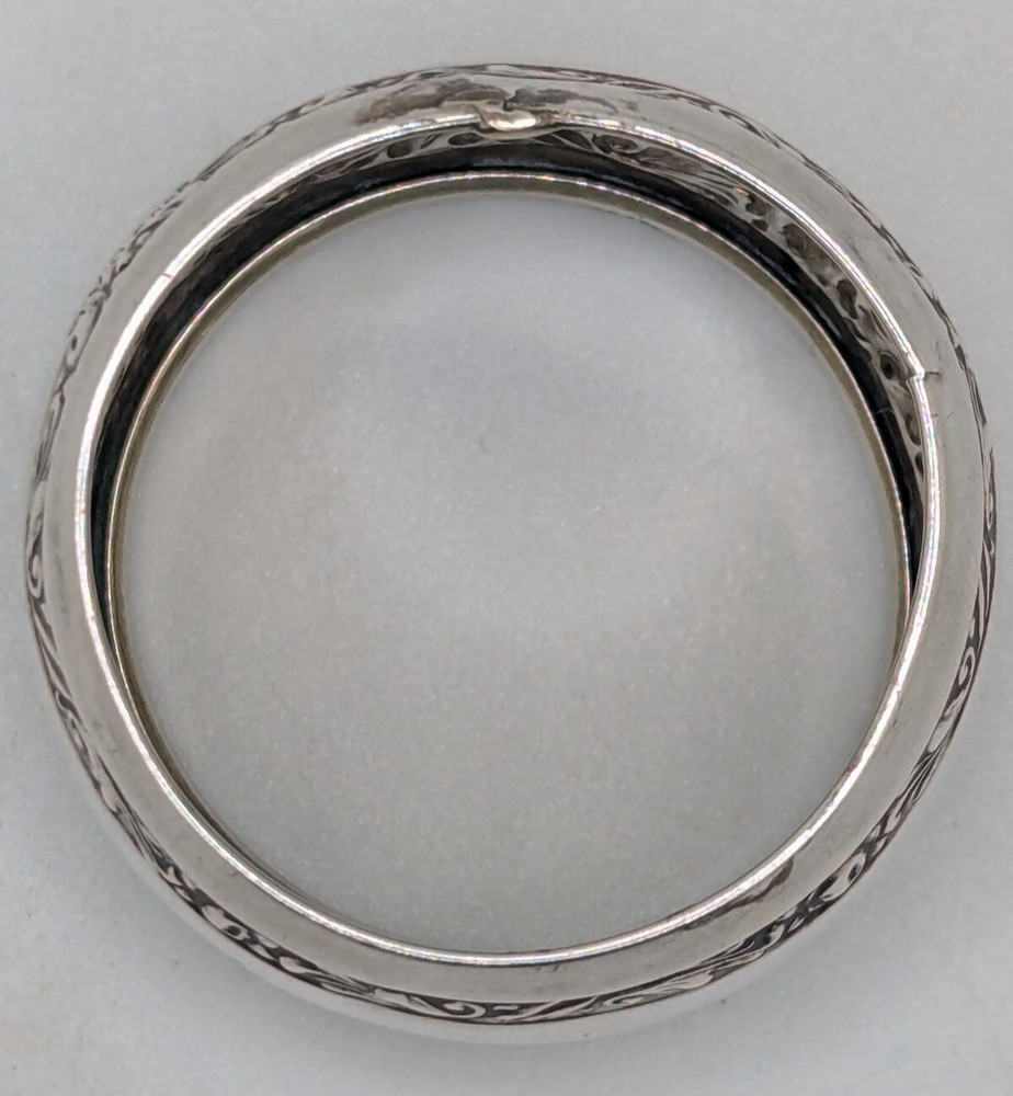 Danish 830 Silver Napkin Ring, minor repair