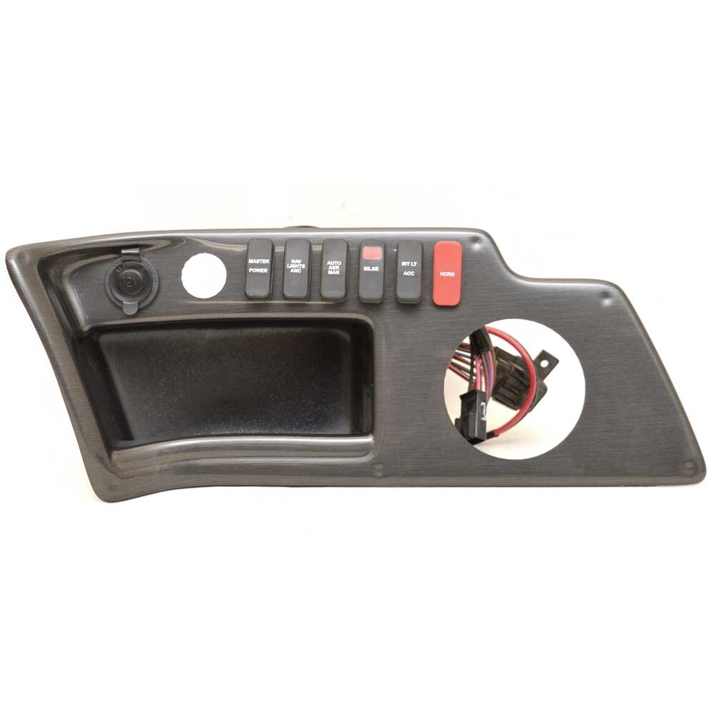 Lund Boat Switch Side Panel 2249297 | Brushed Gray Plastic (Starboard)