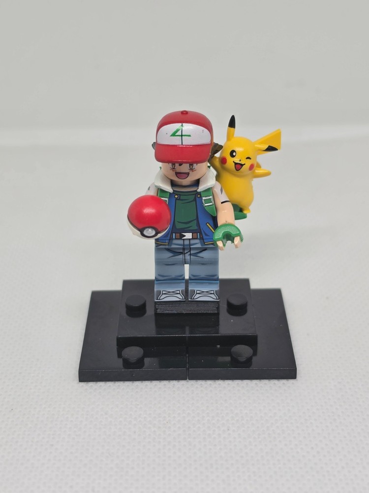 Pokemon Ash ketchum Custom Lego Minifigure