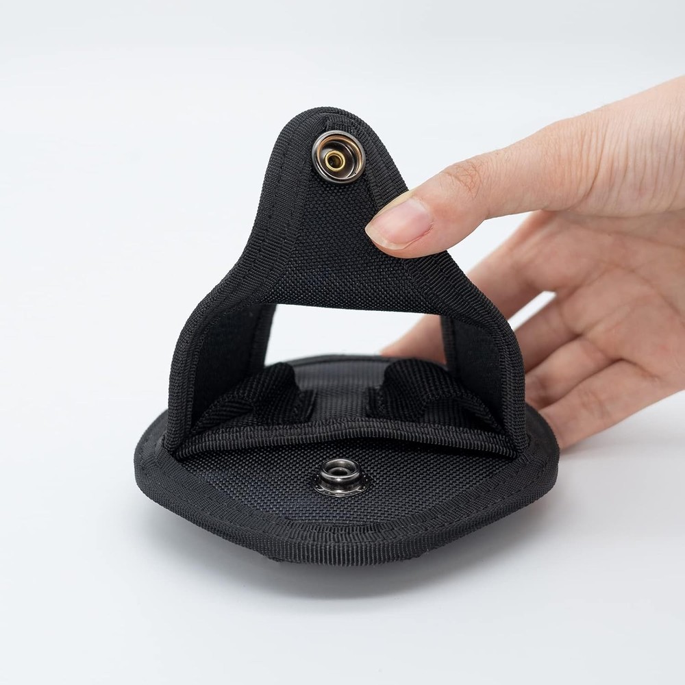 Nylon Handcuff Holder Case - Open Top Cuff Holster Pouch for Chain/Hinged