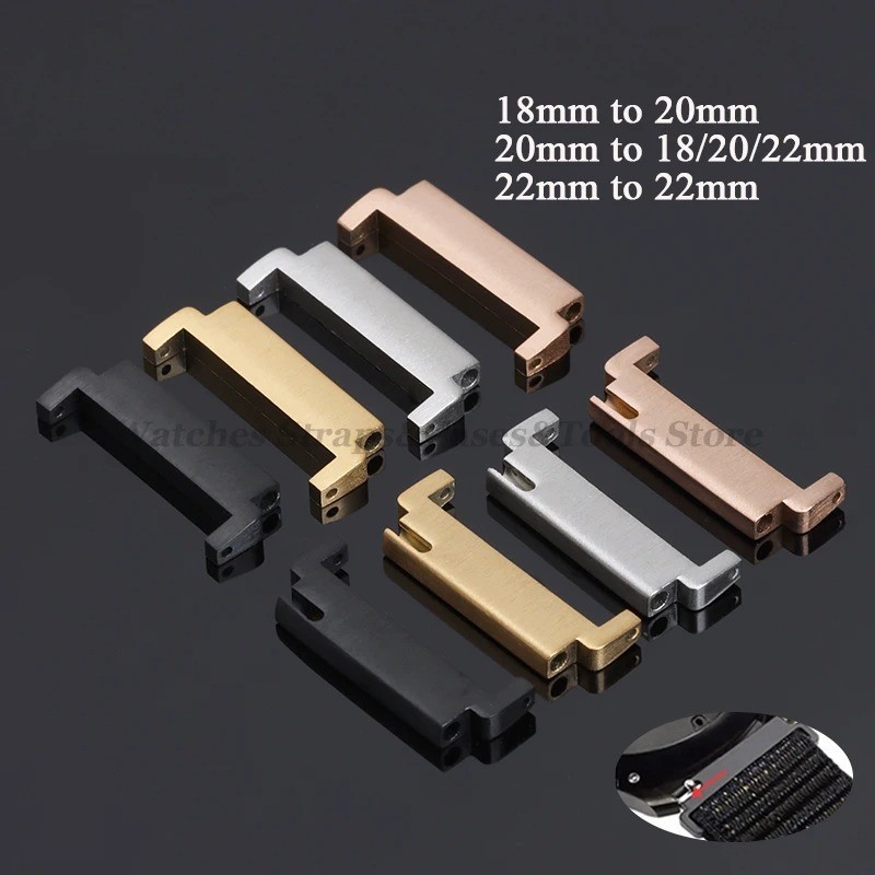 2pcs Strap Adapters Quick Release Pins Connectors Watch Band Spring Bars Access