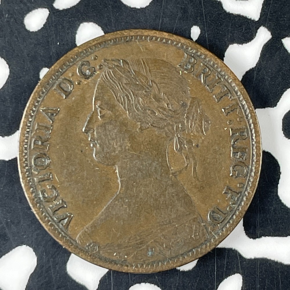 1861 Nova Scotia 1/2 Cent Half Cent Lot#C9983 Nice!