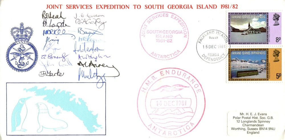 BRITISH ANTARCTIC TERRITORY COVERS (10) SEVERAL SIGNED