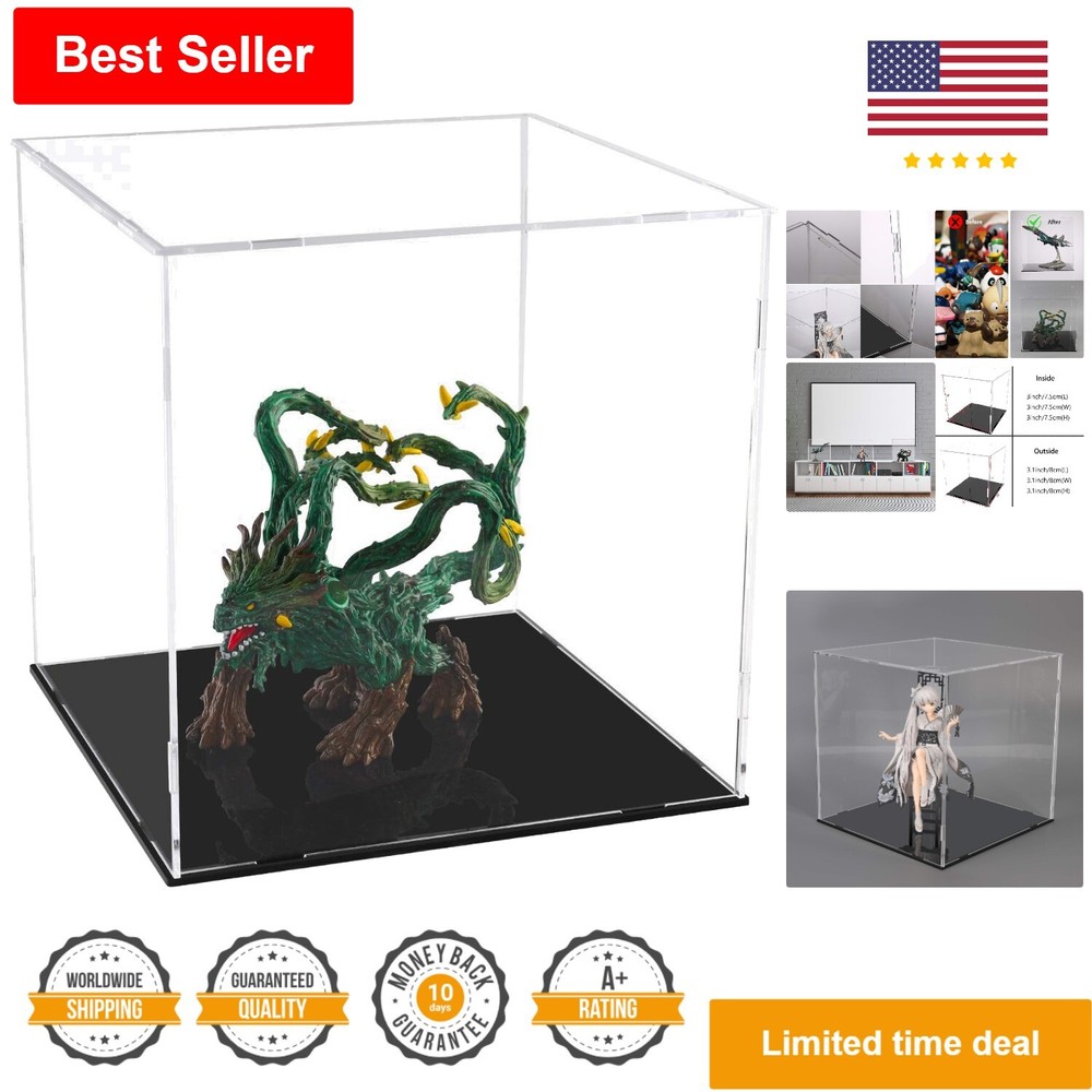 Dustproof Acrylic Display Case - Super Clean & Spotless - Easy Assemble - Gift