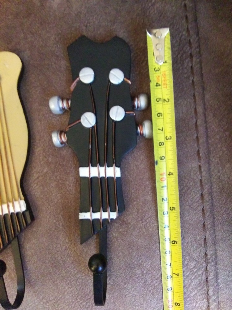 Set Of 3 Guitar Wall Hook Hangers