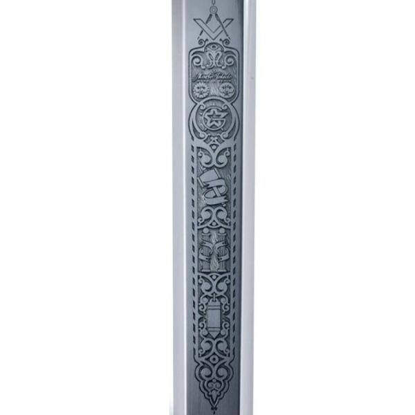 Marto - Masonic Sword, Deep Etching, Gold, 116 cm/46 inches