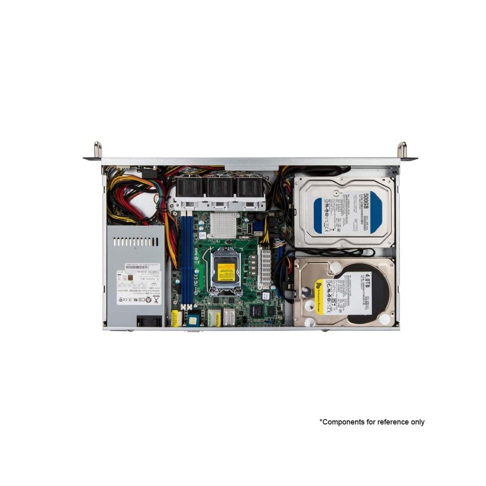 IN-WIN IW-RF100S-S265 1U Short Depth Mini-ITX Rackmount Server Chassis , 265W