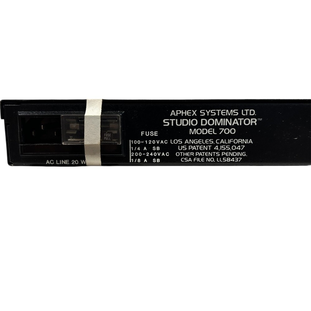 Aphex Systems Ltd. Studio Dominator Model 700 – Stereo Peak Limiter / Processor
