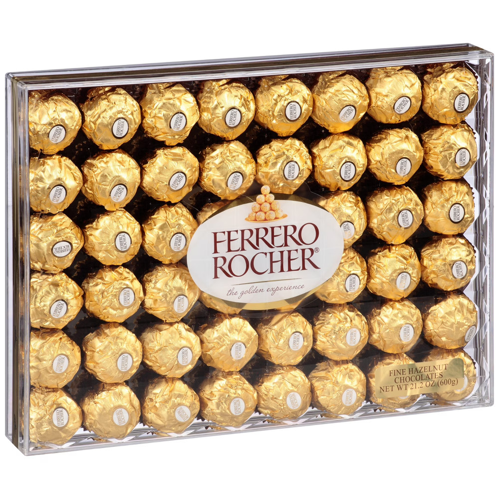 Ferrero Rocher Fine Hazelnut Chocolates 48 Pieces Gift Box