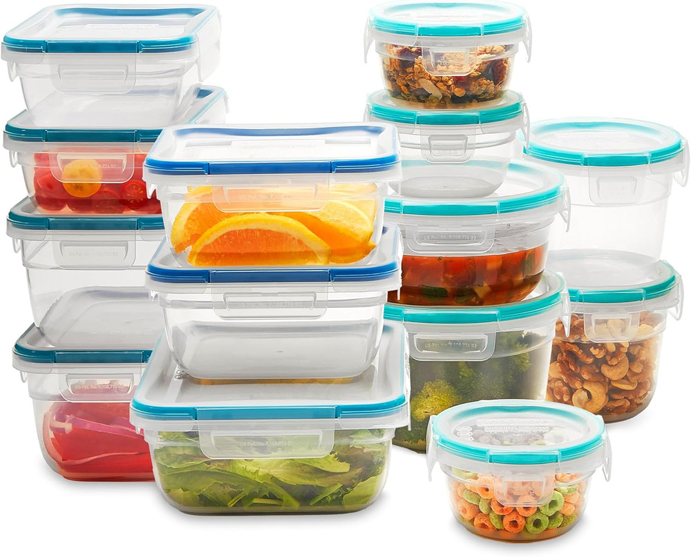 Plastic Total Solutions (14-Pack, Mixed Sizes) Food Storage Containers Set, Airt