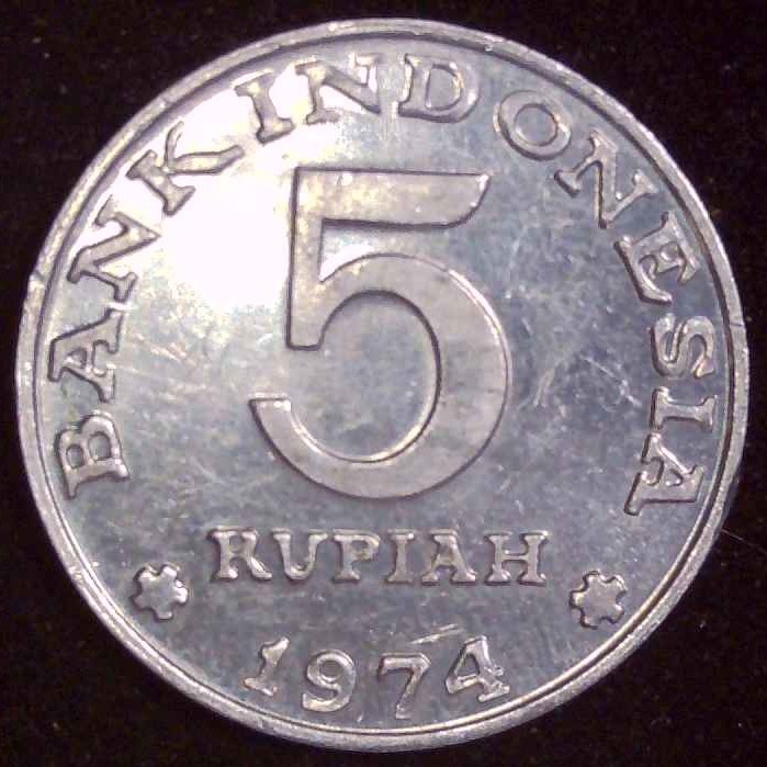 Indonesia - 1974 - 5 Rupiah