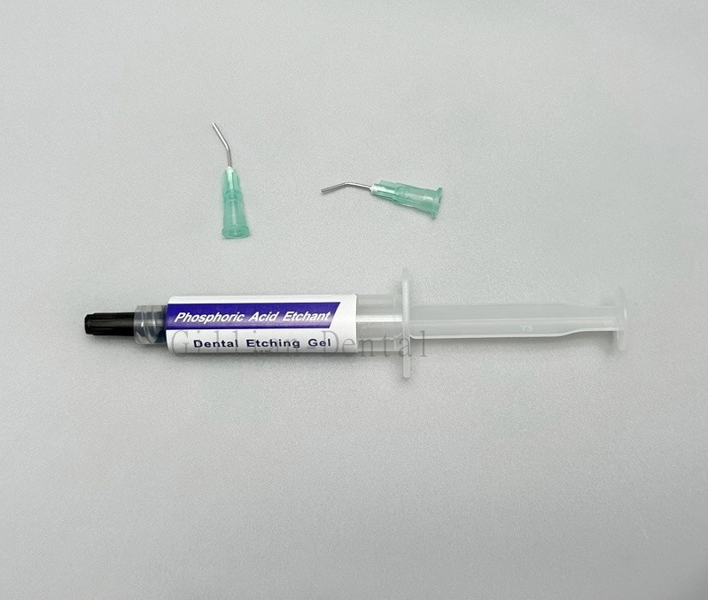 5ml/Syringe Dental Etching Gel 37% Phospharic Acid Etchant + 2PcsTips Kit