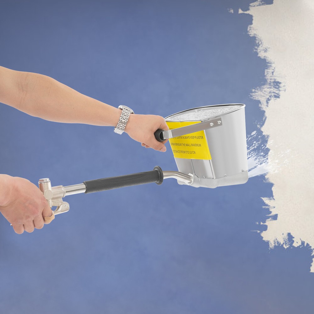 Cement Stucco Sprayer 64.58 ft²/min, 4L Capacity, Durable & Lightweight