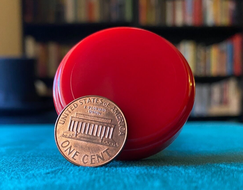 Round Penny to Dime Magic Trick, New, Watch Video Demo, w/Tutorial, Magic Block