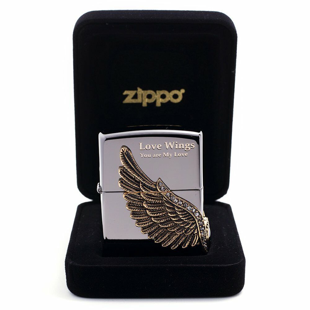 Zippo Lighter Love Wings Genuine Windproof