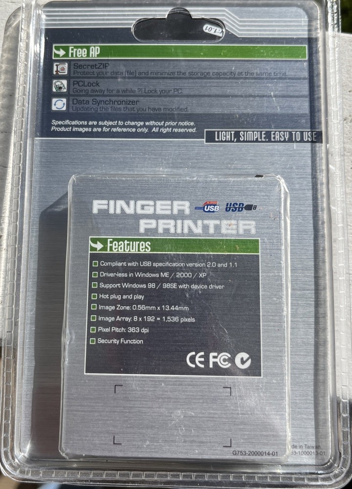 Finger Printer Drive Ernst & Young