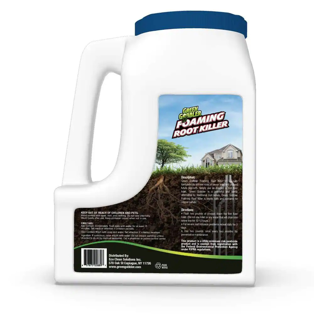 Foaming Root Killer for Piping System Dehydrator Weed Control Household 10 lbs.