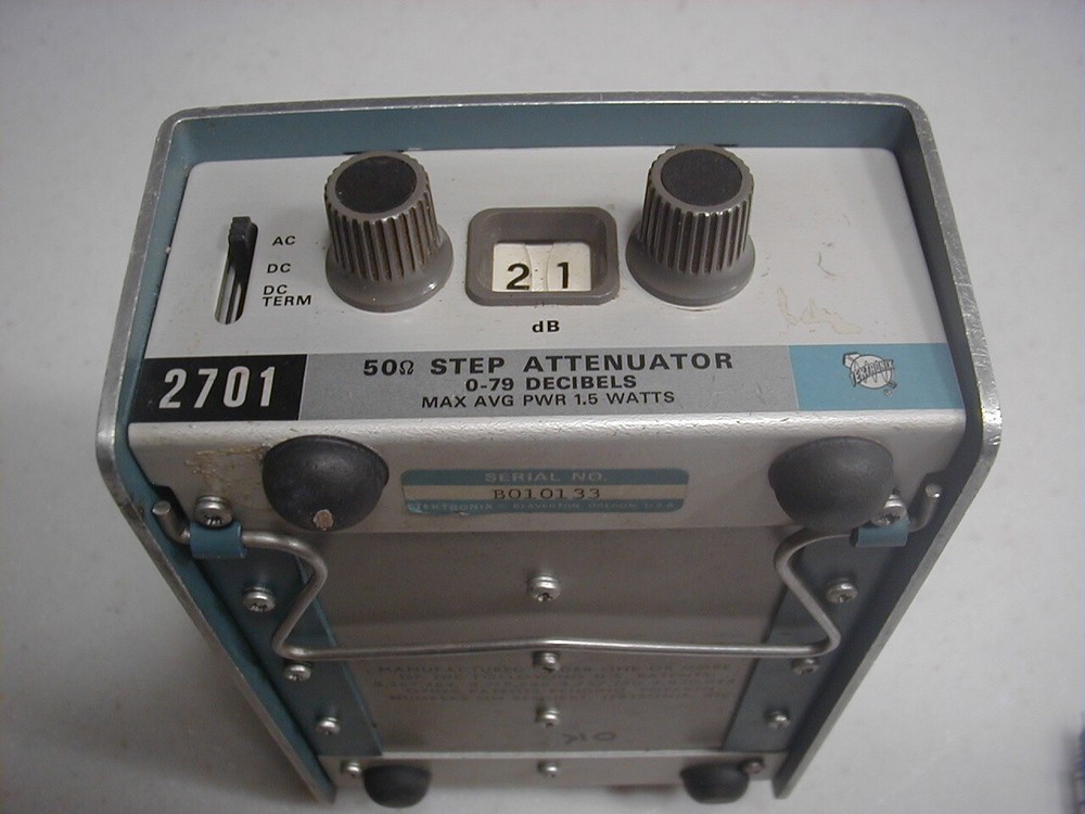 Tektronix 2701 Bench Step Attenuator 0-79 dB, DC-1.5 GHz, NICE Tested w/plot