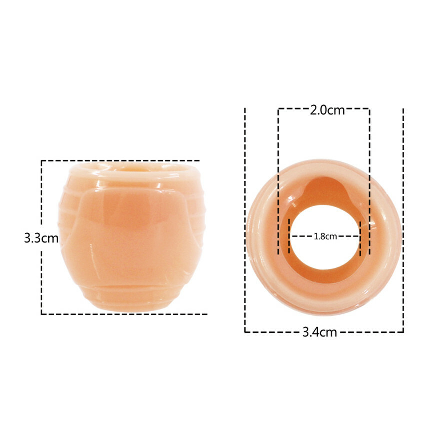 2 PCS Penis Glans Foreskin Phimosis Curing Correction Ring For Man-Enhancer Set
