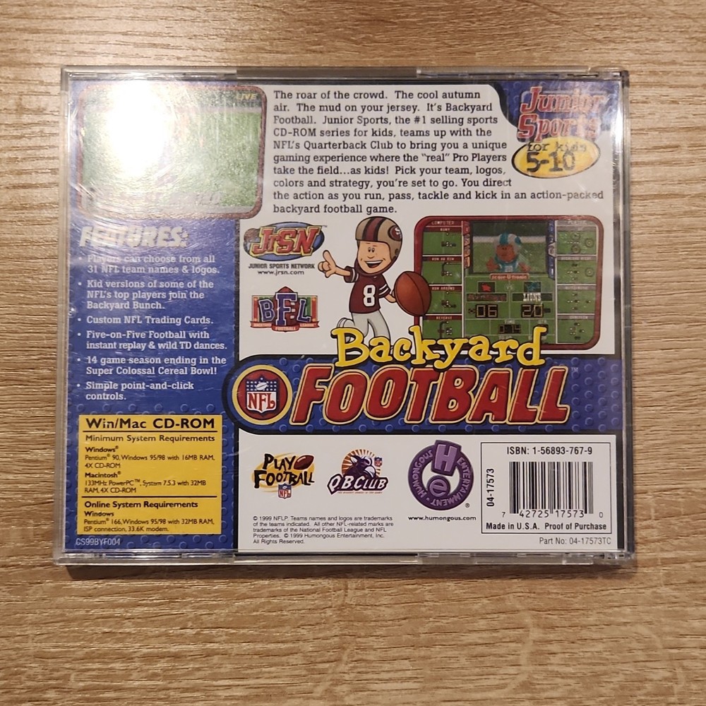 Backyard Football CD-ROM Windows CD Game
