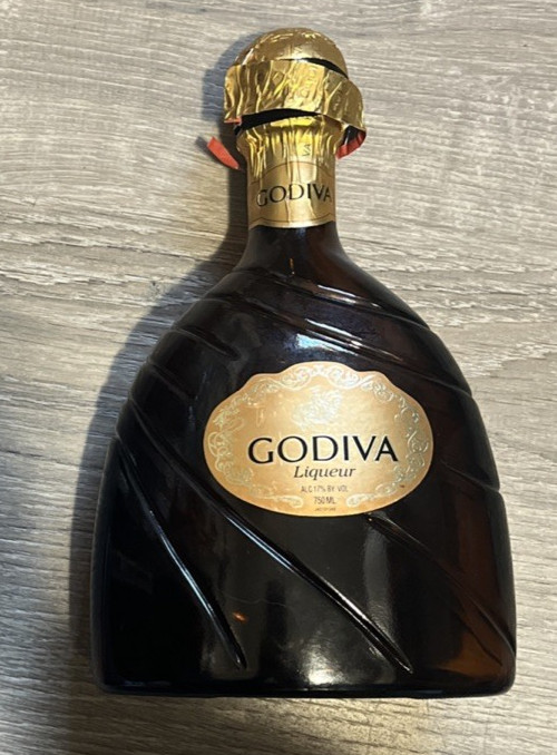 Godiva Liqueur - Empty Bottle - 750 ml - Glass