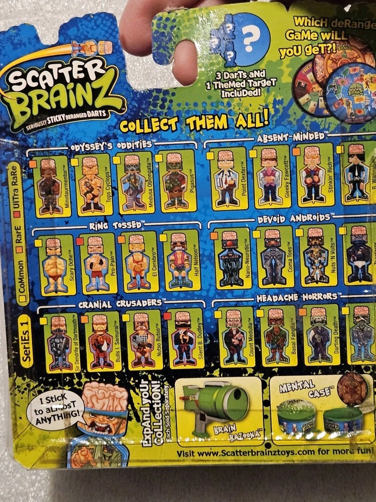 Scatter Brainz 3 Darts And Target New
