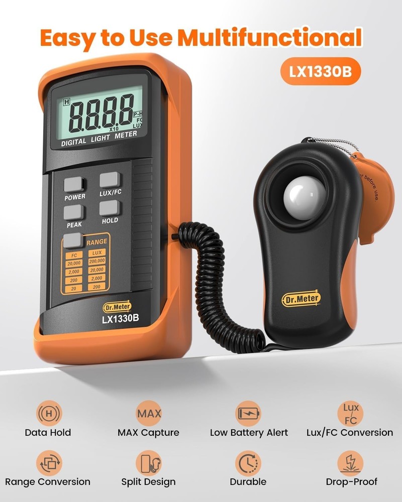 Indoor Outdoor Lighting Intensity Meter