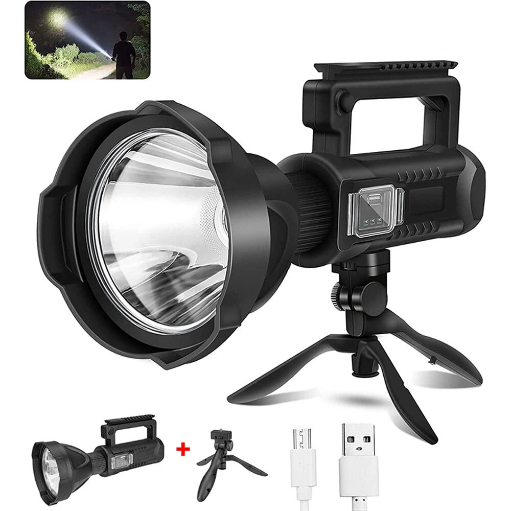 200000LM P70 LED Searchlight Flashlight Most Powerful Torch Spotlight Work Light