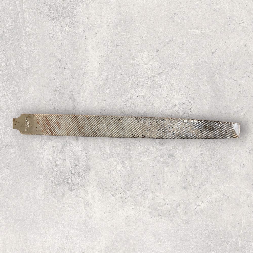Nicholson Vintage 8" Mill Bastard File Rusty Decor Display Tool - No Handle