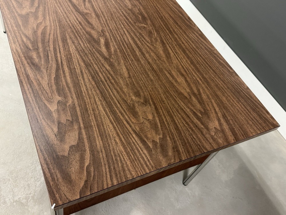 Walnut And Formica Mid Century Modern Desk