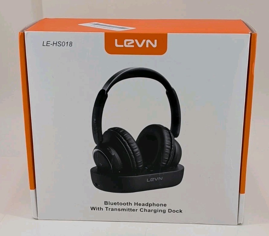 Levn Bluetooth Headphones With Transmitter Charging Dock (LE-HS018)