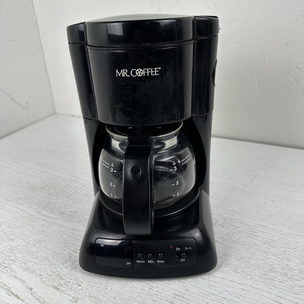 Mr Coffe NLX5 4 Cup Automatic Drip Coffee Maker Black Mini