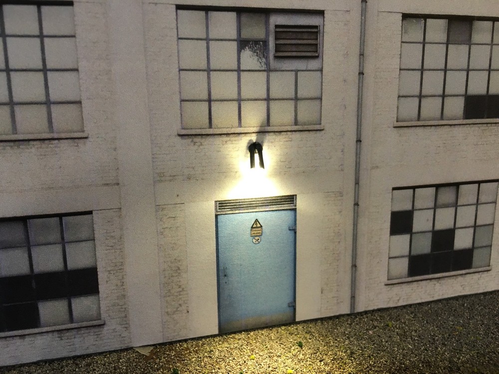 O Scale Scratch Built Industrial #3 Combo Building w/LEDs, Flat/Front MTH Lionel
