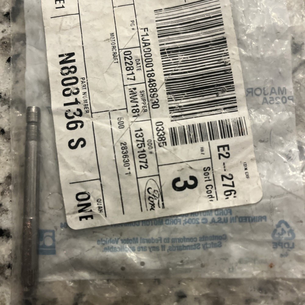 Genuine Ford Spring Pin N808136-S