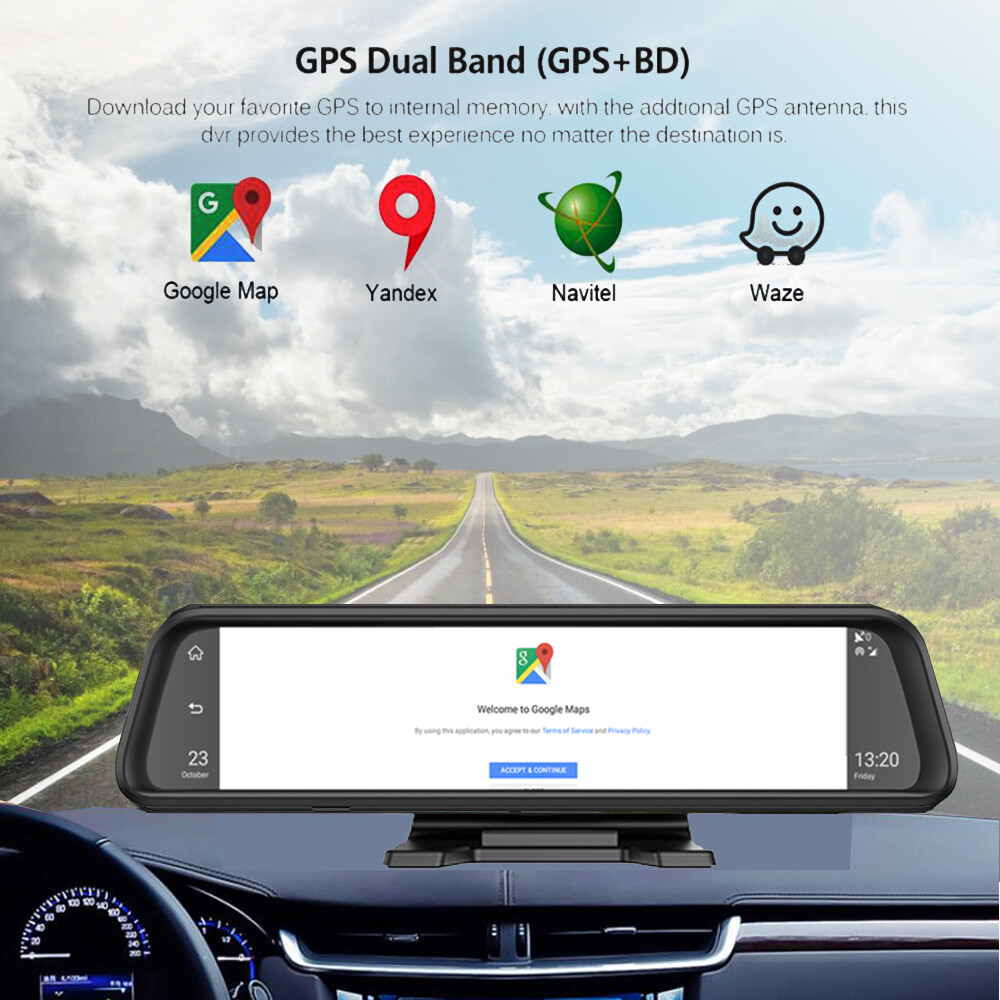 4G Android 8.1 Dashboard car DVR Video Recorder GPS Navigation wifi Dash camera