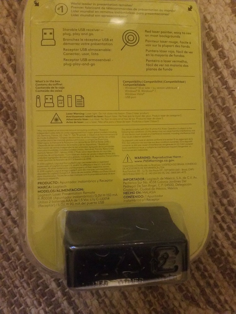 R400 Laser Presentation Remote Logitech