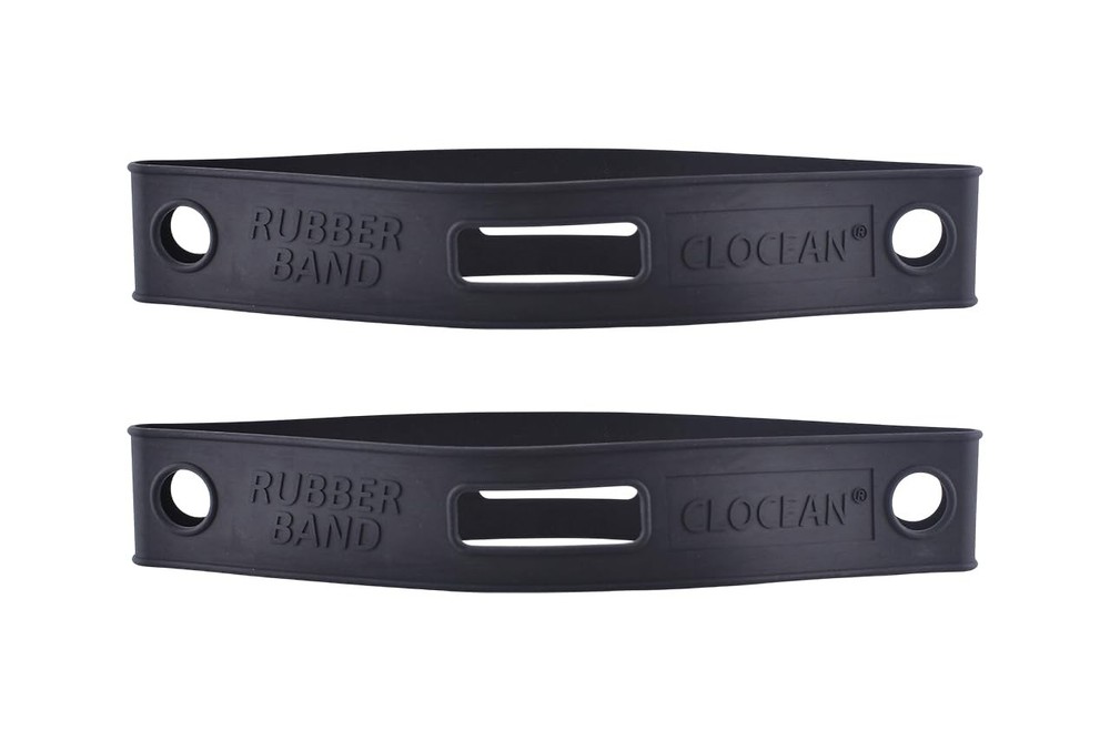 2 Pack Firefighter Helmet Straps, Thickened Rubber Black