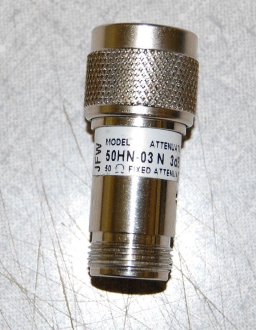 JFW 50HN-03-N Fixed Attenuator (3dB, 50Ω)